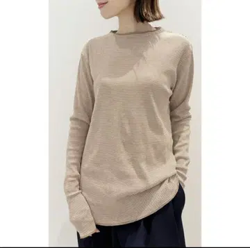 라빠르망 보더 리브 롱슬리브 티셔츠