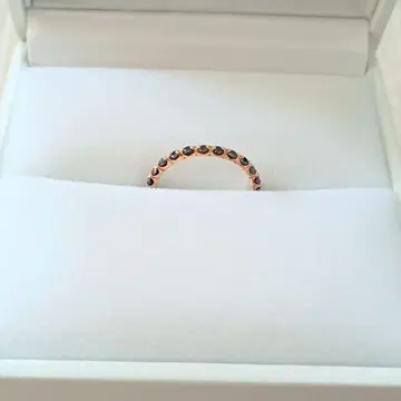 Jupiter 블랙다이아몬드 0.33ct 핑키링 k10 4호