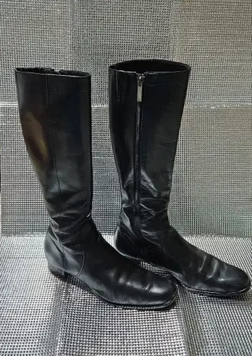 블랙 롱 부츠 25.5cm