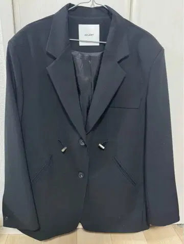 ACLENT [10일까지 한정 가격] 블랙 테일러드 자켓 더블 버튼