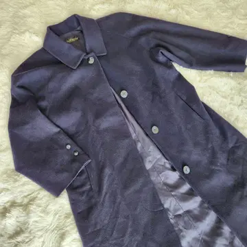 [ 캐시미어 100% ] La Riva Nera/네이비 /롱 코트/L