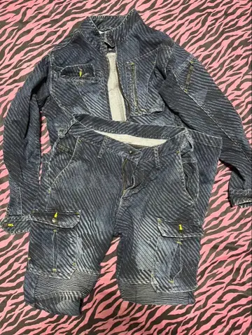 도라이치 데님 작업옷 상하의 세트 겨울용 데님 도라이치 8930