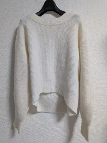 CADUNE 카듀네 모 헤어 혼방 니트 울 모헤어 [ 화이트 ]