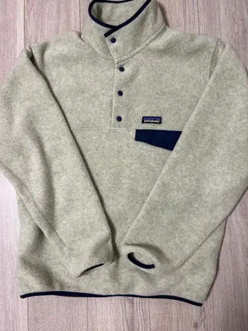 Patagonia Synchilla 플리스 자켓 S 베이지 네이비