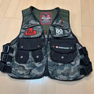 워터 락스 낚시용 조끼 카모플라쥬 80 제한