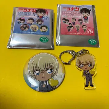 명탐정 코난 아무로 토오루 캔뱃지 아크릴 키링