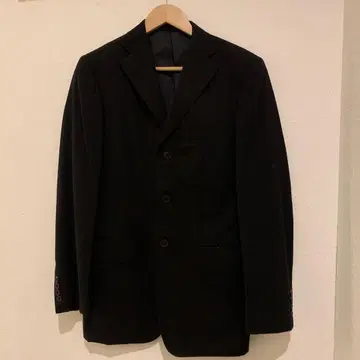 블랙 스트라이프 비즈니스 정장 자켓