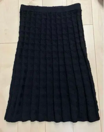 [ 핸드메이드 ] 블랙 스커트 플리츠풍 가을/겨울