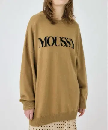 moussy 로고 니트