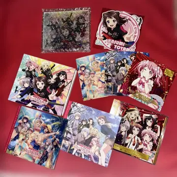 뱅드림 CD 4종 특전 스티커 아크릴 스탠드 어나더 재킷