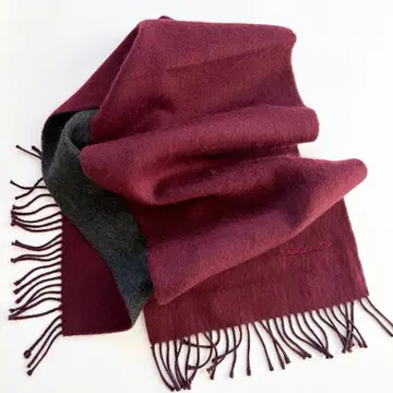 기 라로쉬 울 머플러 리버서블 버건디 네이비