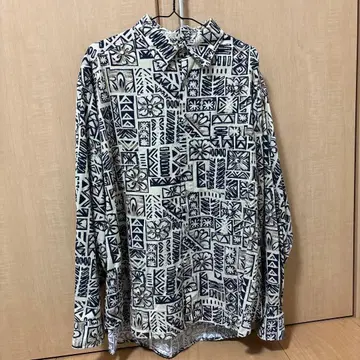 코듀로이 프린트 셔츠