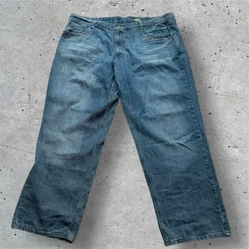 90s OshKosh 클래식 초 오버 사이즈 배기 데님 청바지