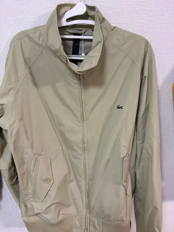 LACOSTE 베이지 2.5 레이어 스윙탑 자켓