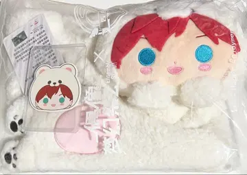 앙스타 아마기 히이로 중국 화이트 곰돌이 머플러 고백 풍선