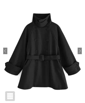 fo1762 GRL 페이크 울 코트 블랙