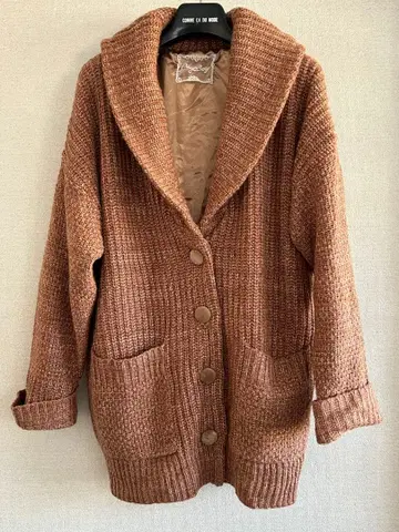 PAGE BOY 여성용 니트 가디건 두꺼운 원단 루즈핏 아우터