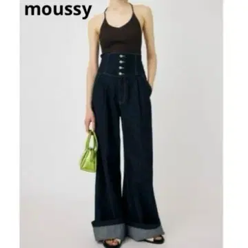 MOUSSY 코르셋 디자인 배기 데님