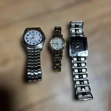 손목시계 3점 일괄 (남성용 2, 여성용 1) 정크제품 취급 세트로