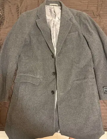 tk. 다케오 키쿠치 그레이 체스터 코트