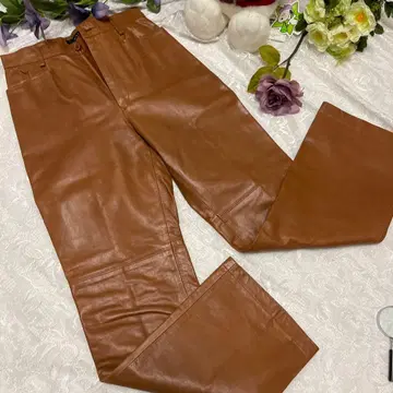 가죽 팬츠 소가죽 카멜 따뜻함은 최고