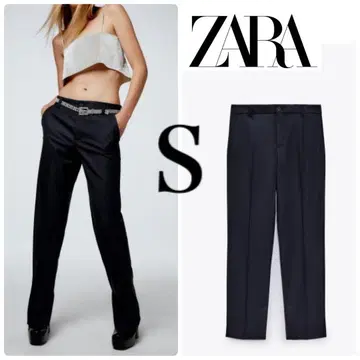 새상품 ZARA 풀렝스 팬츠 S 네이비
