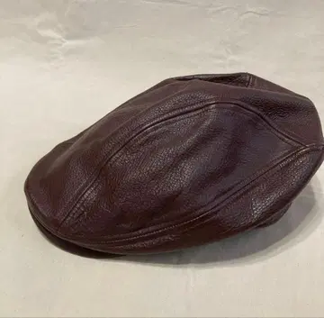 헌팅캡 가죽 브라운 구제 의류