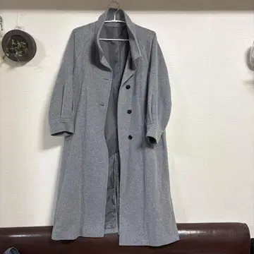 그레이 롱 코트 사이즈 F