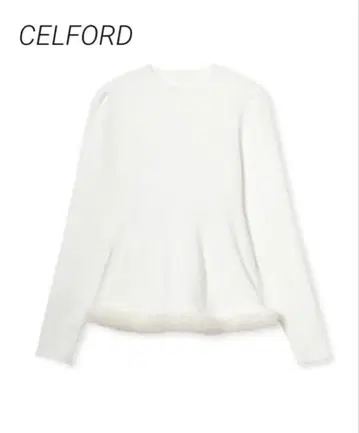 CELFORD 셀포드 퍼 헴 페 플럼 니트 풀오버