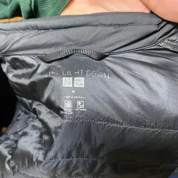 UNIQLO 라이트 다운 자켓 M 블랙