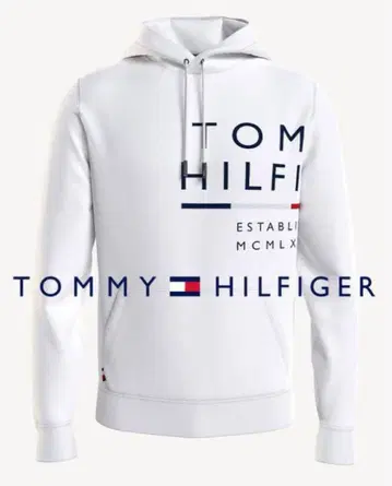 타미힐피거 후디 후드티 화이트