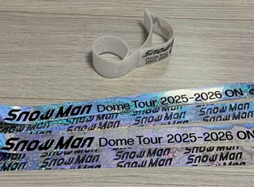 SnowMan 음표 은색 테이프