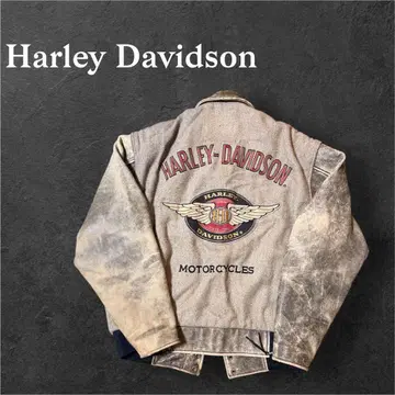 Harley Davidson 천연 가죽 가죽 자켓