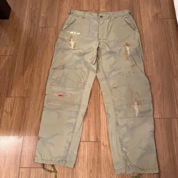 카고 팬츠 미국제 다기능 포켓 부착 개성적인 카키색 인기 상품