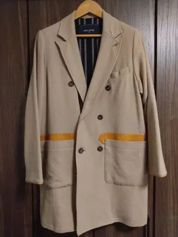 새상품급 WHIZ LIMITED 체스터 코트 M 사이즈 베이지 더블