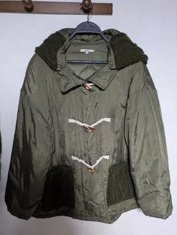 니코앤드 프로듀스 더플 코트 퀼팅 코트 카키 M