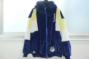 PANDIESTA 팬디에스타 거꾸로 팬더 인조 모피 블루종 후드티