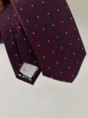 Paul Smith 텍스처 체크 & 도트 타이