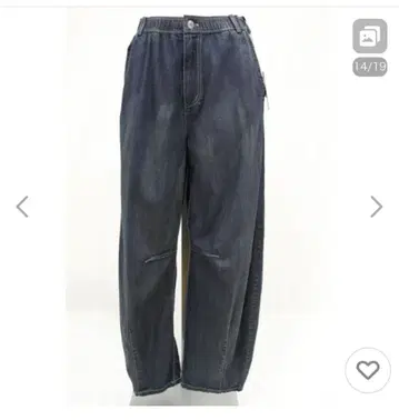 W 밴딩 릴랙스 내 무릎 & 밑단 앞뒤 다트 카비 코쿤 팬츠