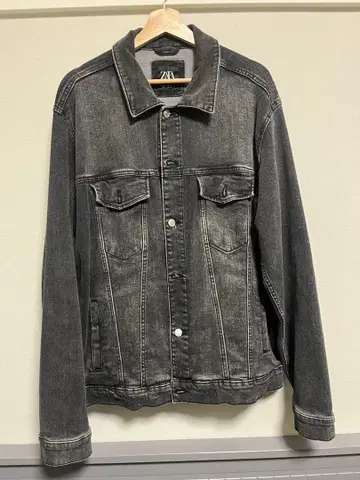 Zara 다크 그레이 데님 자켓