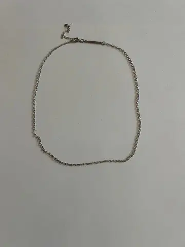 실버 체인 목걸이