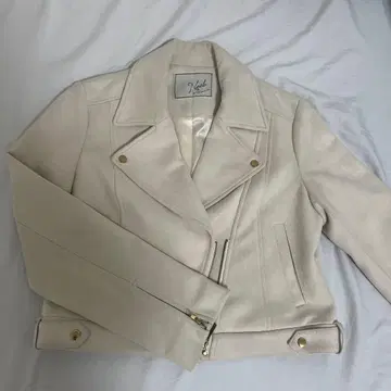 [ Noela ] 화이트 라이더 자켓