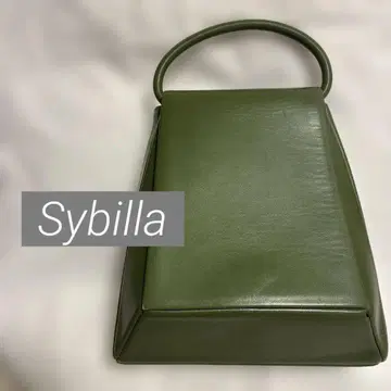 Sybilla 시빌라 올리브 그린 박스형 핸드백