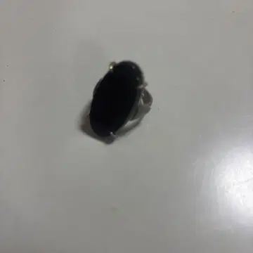 블랙 실버 반지