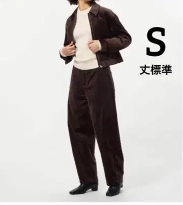 유니클로 코듀로이 커브 팬츠 (기장 표준) S 코토니에