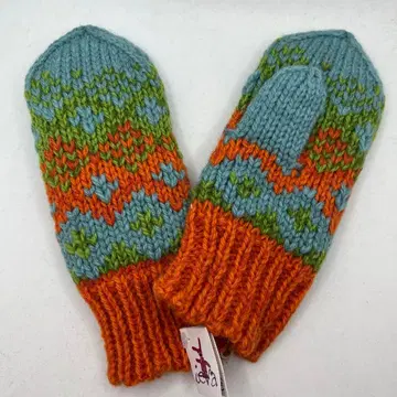 [ 라트비아 직수입 ] 손뜨개질 니트 미튼