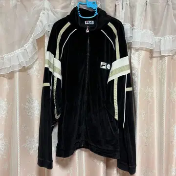 FILA 집업 자켓 XXL 블랙 벨로아