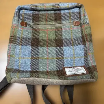 Harris Tweed 해리스 트위드 체크 무늬 백팩