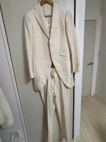 4점 세트 웨딩 수트 화이트