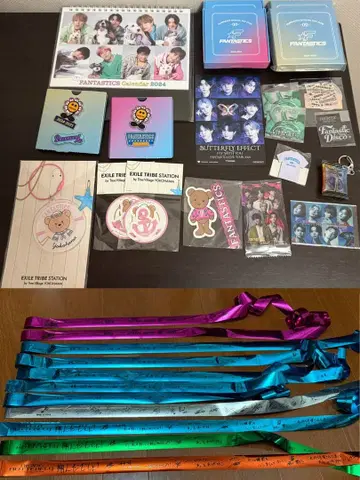 FANTASTICS 판타 은색 테이프 트라스테 요코하마 한정판 스티커 외